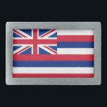 Belt Buckle with Flag of Hawaii State<br><div class="desc">Elegant Belt Buckle with Flag of Hawaii. United States of America. This product its customizable.</div>