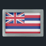 Belt Buckle with Flag of Hawaii State<br><div class="desc">Add a vibrant touch of Hawaiian spirit to your attire with our exclusive belt buckle featuring the flag of Hawaii! Crafted with meticulous attention to detail, this belt buckle is more than just functional; it's a celebration of Hawaiian heritage and island pride. The bold design proudly showcases the iconic elements...</div>