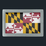 Belt Buckle with Flag of Maryland State<br><div class="desc">Elegant Belt Buckle with Flag of Maryland. United States of America. This product its customizable.</div>