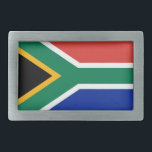Belt Buckle with Flag of South Africa<br><div class="desc">Elevate your style with this striking belt buckle featuring the flag of South Africa! Showcase your admiration for South Africa's rich heritage and vibrant culture with this eye-catching belt buckle adorned with the iconic colours and symbols of the South African flag. Crafted with meticulous attention to detail, this buckle is...</div>