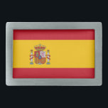 Belt Buckle with Flag of Spain<br><div class="desc">Enhance your style with our striking belt buckle featuring the flag of Spain! This eye-catching belt buckle combines fashion and patriotism, proudly showcasing the vibrant colours of the Spanish flag. It's the perfect accessory for anyone looking to express their love for Spain while adding a unique flair to their outfit....</div>