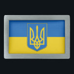 Belt Buckle with Flag of Ukraine<br><div class="desc">Add a touch of Ukrainian pride to your wardrobe with our exclusive belt buckle featuring the flag of Ukraine! Crafted with meticulous attention to detail, this belt buckle is more than just an accessory; it's a celebration of Ukrainian heritage and cultural pride. The bold design proudly showcases the iconic blue...</div>