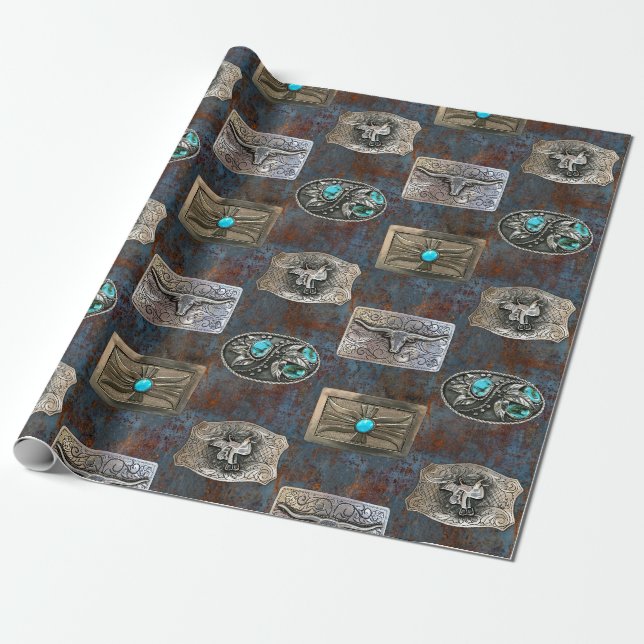 Belt Buckles Wrapping Paper (Unrolled)