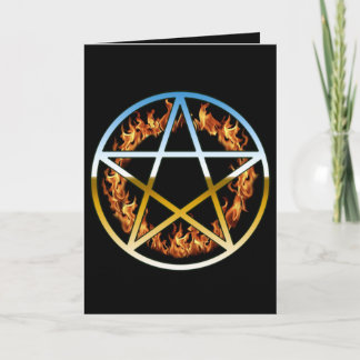 Beltain Ring of Fire Folded Greeting Card