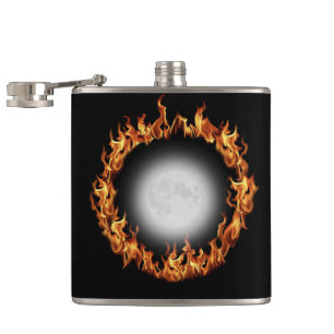 Beltane Fire and Full Moon Flask