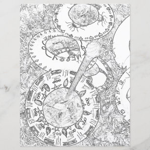 Beltane Priapic Wand Toss Game Wicca Colouring Pag