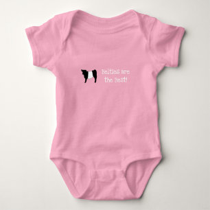 Belties are the Best Gorgeous Belted Galloway Cow Baby Bodysuit