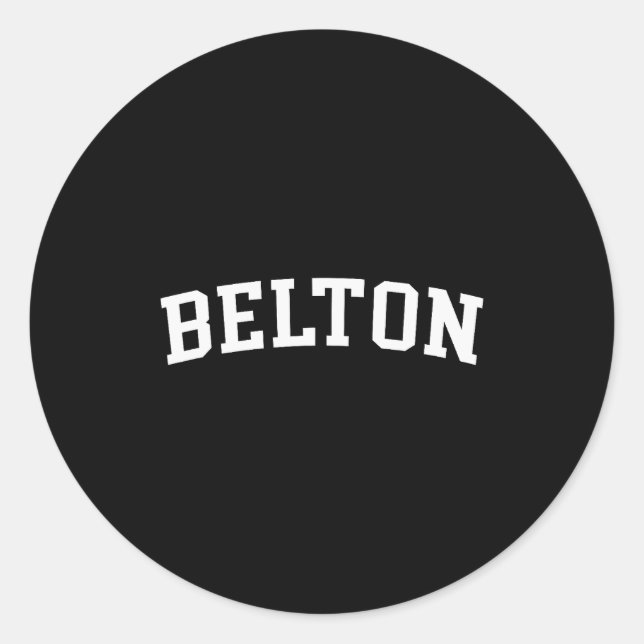 Belton  classic round sticker (Front)