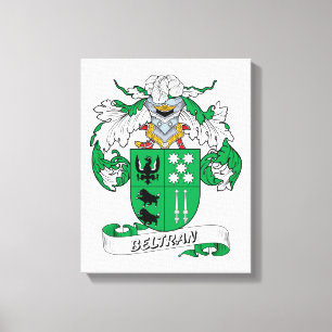 Beltran Family Crest Canvas Print