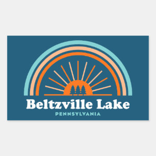 Beltzville Lake Pennsylvania Rainbow Sticker
