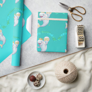 Beluga Boo Wrapping Paper
