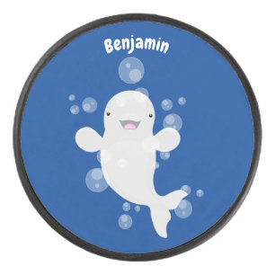 Béluga mignon bulles dessin de dessin animé