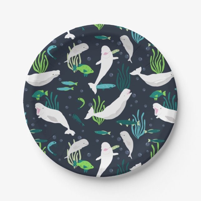 Beluga Party Paper Plate (Front)