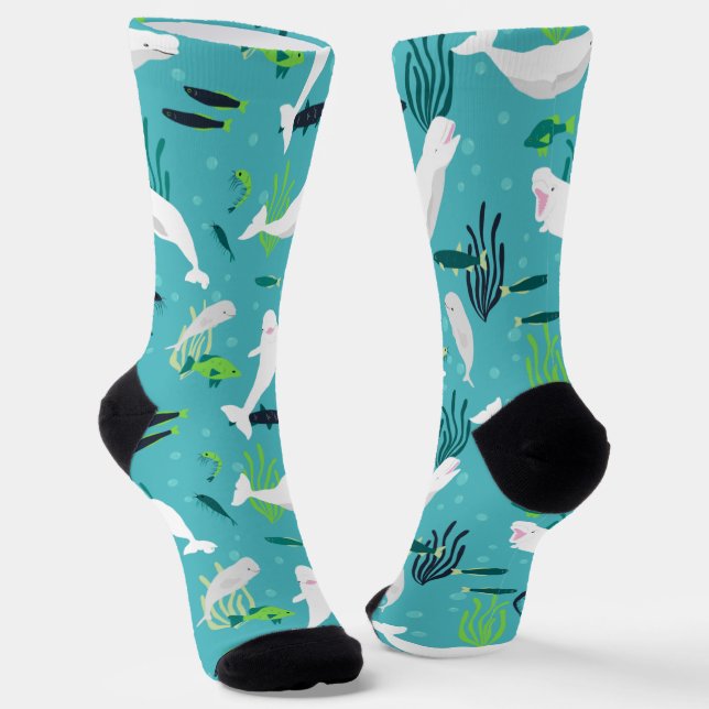 Beluga Party Socks (Angled)