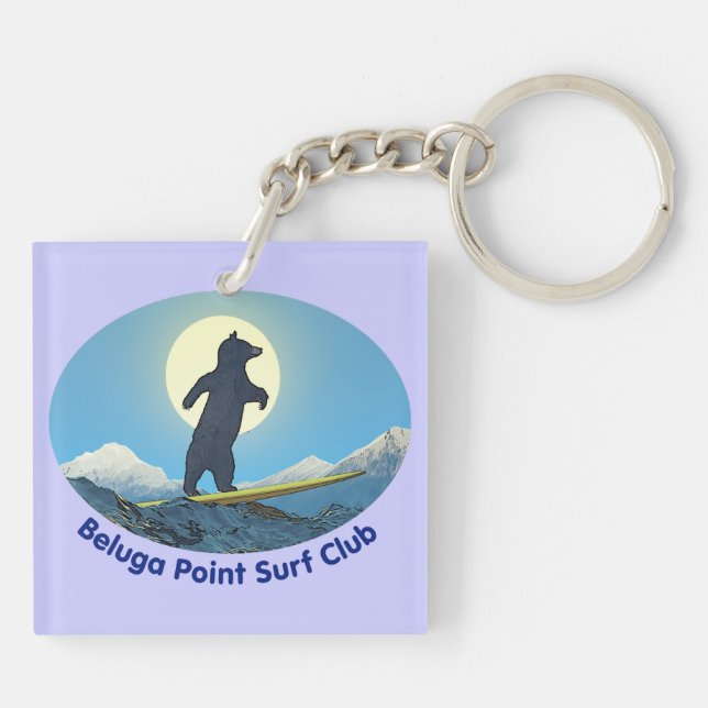 Beluga Point Surf Club Keychain (Back)