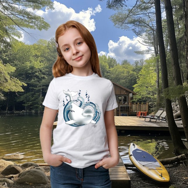 Beluga Whale Blue T-Shirt (Creator Uploaded)
