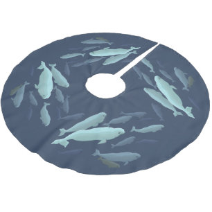Beluga Whale Christmas Tree Skirt Whale Tree Skirt