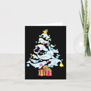 Beluga Whale Christmas Tree Whales Christmas Card