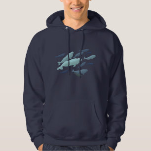Beluga Whale Hoodie Unisex Cute Whale Art Shirts
