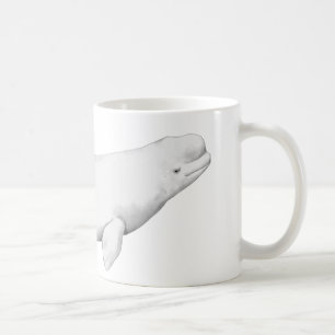 Beluga Whale Illustration Whale Lover Gift Coffee Mug