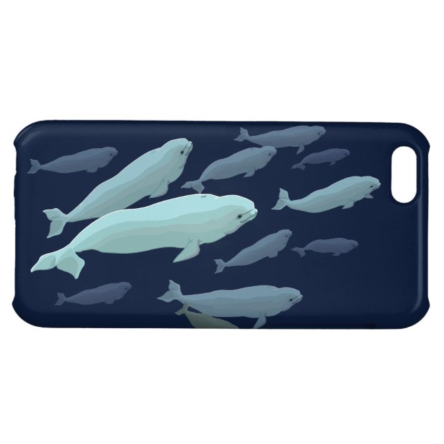 Beluga Whale iPhone5 Case Whale Smartphone Cases (Back Horizontal)