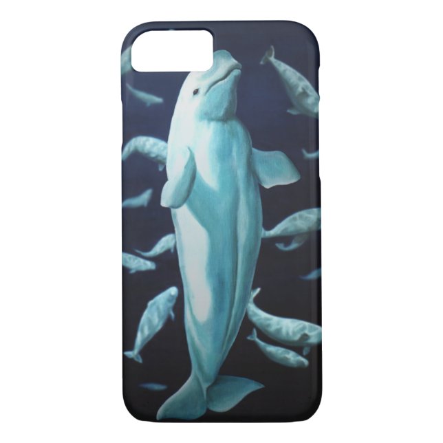 Beluga Whale iPhone 7 Case Whale Smartphone Cases (Back)