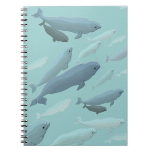 Beluga Whale Notebook Whale Art Journal Book