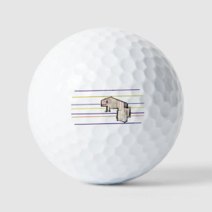 Beluga whale summer joy golf balls