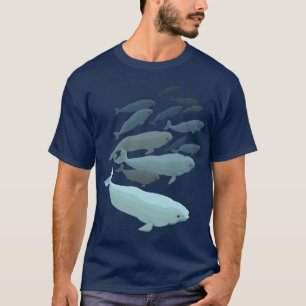 Beluga Whale T-Shirt Whale Art Shirts Customize
