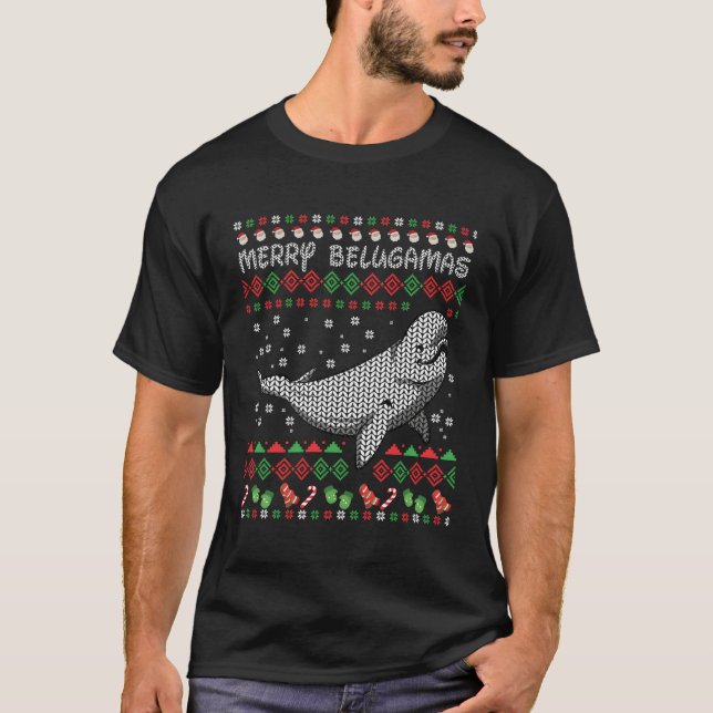 Beluga Whale Ugly Whales T-Shirt (Front)
