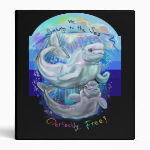 Beluga Whales Binder