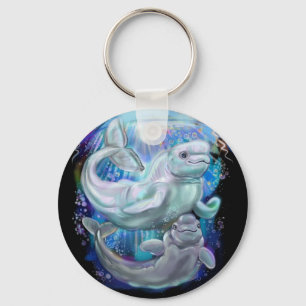 Beluga Whales Keychain