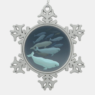 Beluga Whales Ornament Personalized Whale Ornament