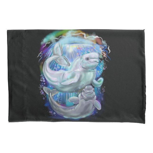 Beluga Whales Pillowcase (Front)