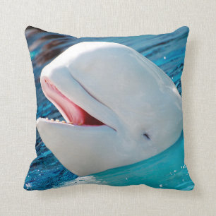 belugawal throw pillow