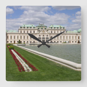 Belvedere Castle, Vienna Austria Square Wall Clock