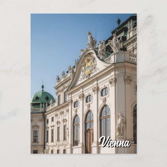 Belvedere Vienna Austria Travel Postcard (Front)