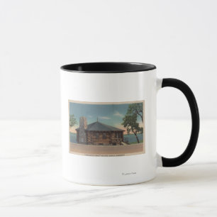 Bemidji, MN - View of Fireplace of States Bldg Mug