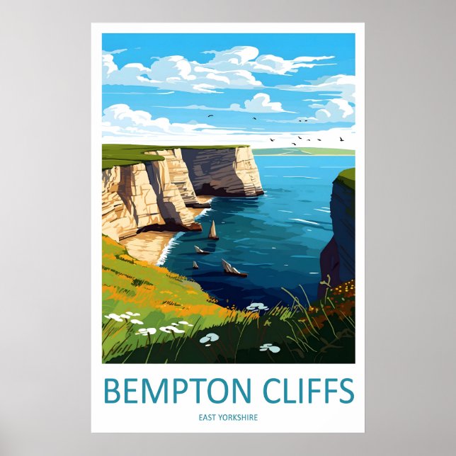 Bempton Cliffs 1 Poster (Front)