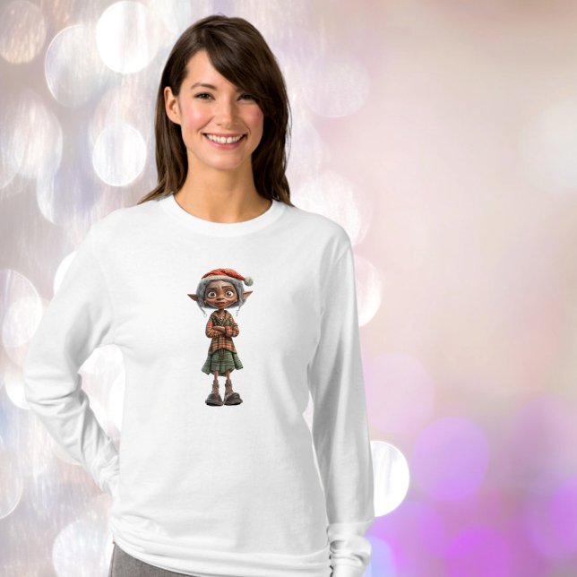 Bemused Grandma Christmas Elf Women's Tee (Creator Uploaded)