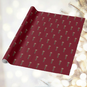 Bemused Grandma Christmas Elf Wrapping Paper