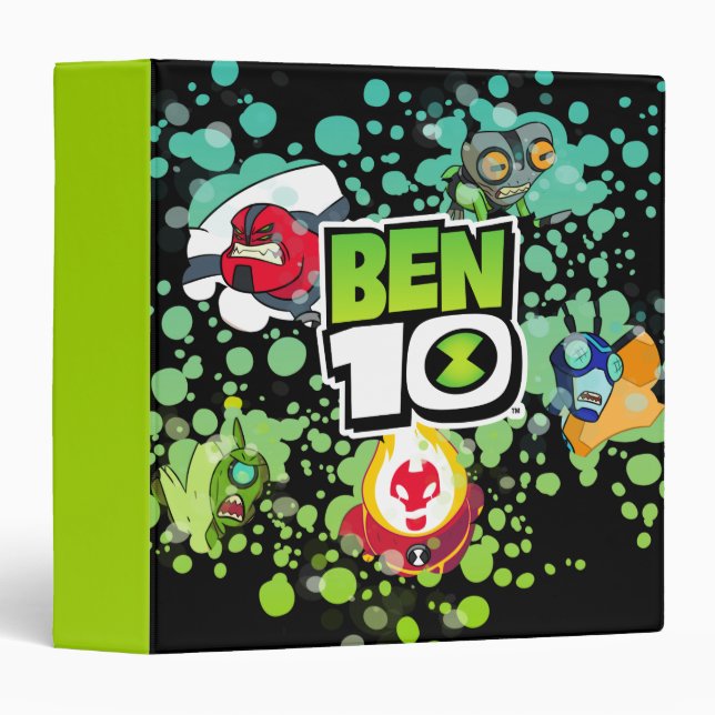 Ben 10 Alien Forms Bubble Graphic Binder (Front/Spine)