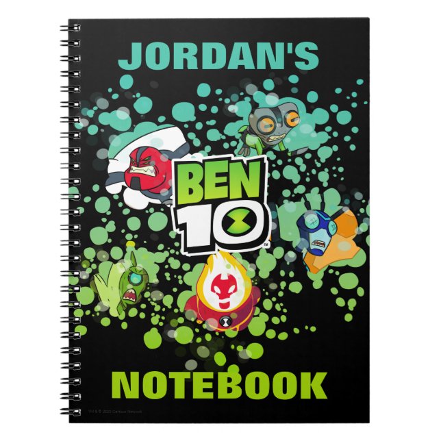 Ben 10 Alien Forms Bubble Graphic Notebook (Front)
