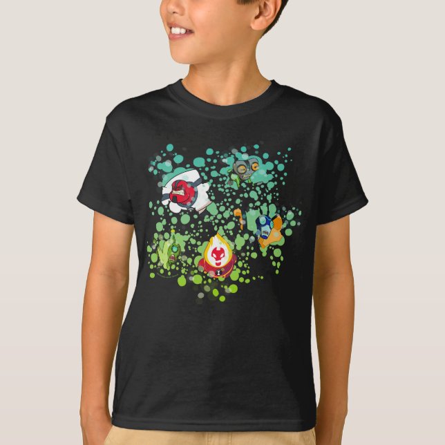 Ben 10 Alien Forms Bubble Graphic T-Shirt (Front)