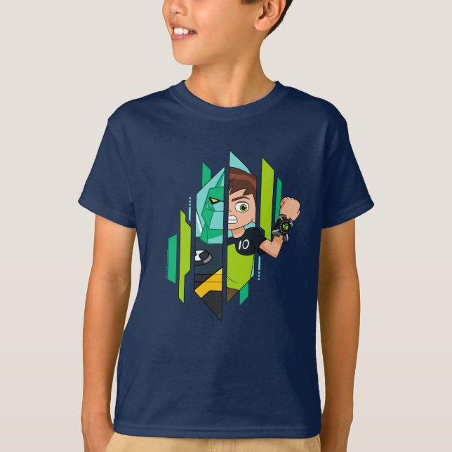 Ben 10 Diamondhead DNA Transformation T-Shirt (Front)