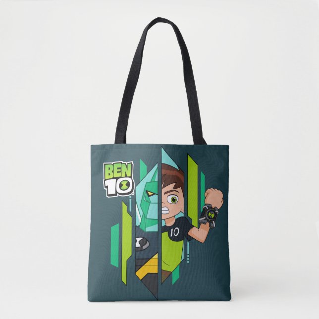 Ben 10 Diamondhead DNA Transformation Tote Bag (Front)