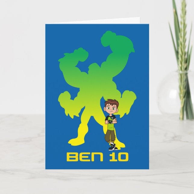 Ben 10 & Four Arms Shadow Card (Front)