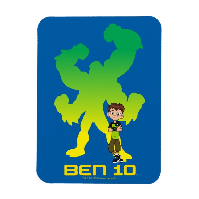 Ben 10 & Four Arms Shadow Magnet (Vertical)