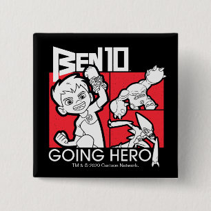 Ben 10 Going Hero 2 Inch Square Button
