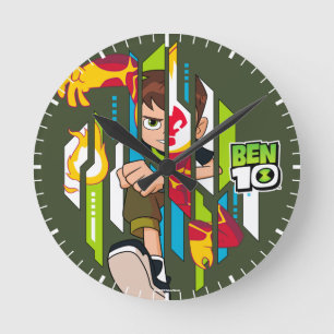 Ben 10 Heatblast DNA Transformation Round Clock